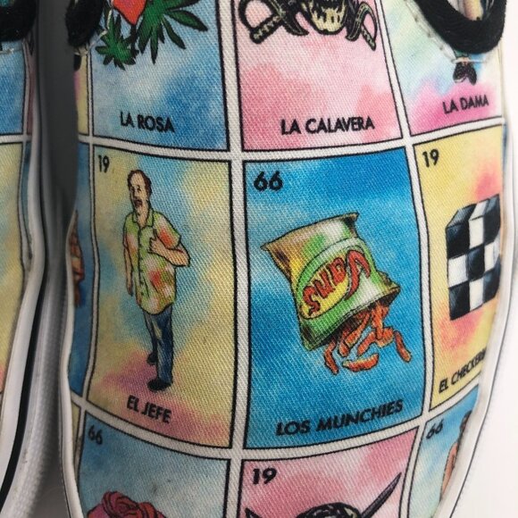 VANS "Off The Wall" Los Vans Loteria Slip Ons Unisex: Men's 5m Women's 6.5M RARE - Picture 7 of 10